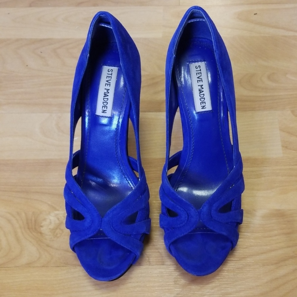 STEVE MADDEN,  ROYAL BLUE COLOR, 7 SIZE, HEELS